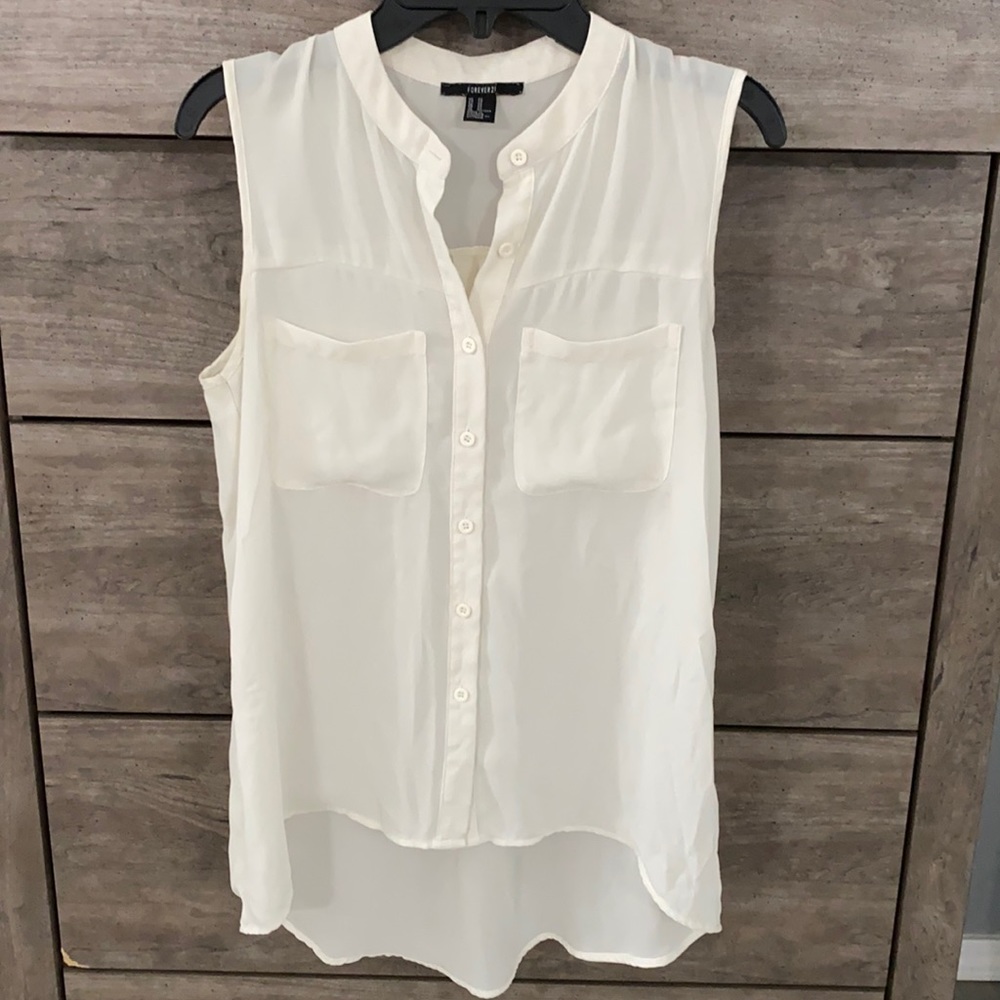 Forever 21 button up tank